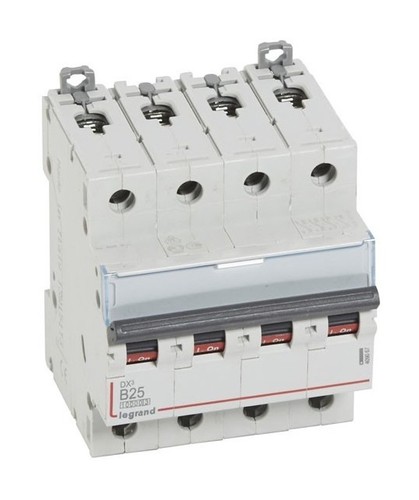 LEGRAND Автоматический выключатель, серия DX3, B25A, 16kA, 4-полюсный