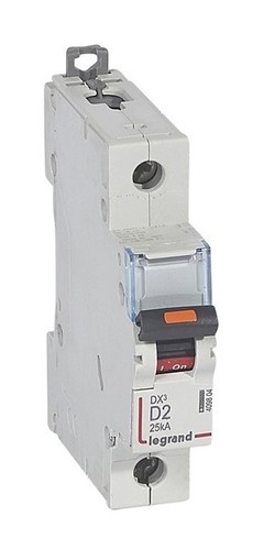 LEGRAND Автоматический выключатель, серия DX3, D2A, 25кА, 1-полюсный