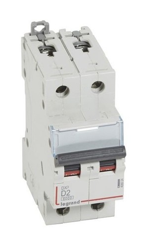 LEGRAND Автоматический выключатель, серия DX3, D2A, 10кА, 2-полюсный