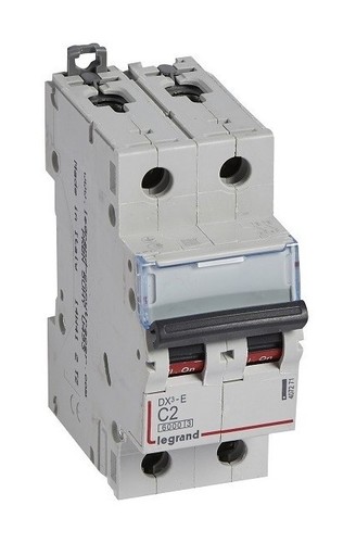 LEGRAND Автоматический выключатель, серия DX3-E, C2A, 6кА, 2-полюсный