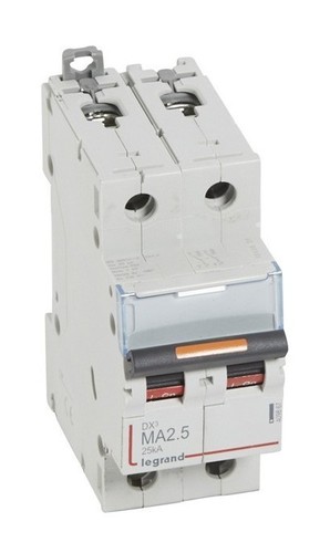LEGRAND Автоматический выключатель, серия DX3, MA2.5A, 25кА, 2-полюсный