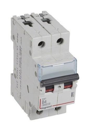 LEGRAND Автоматический выключатель, серия DX3, B4A, 10кА, 2-полюсный