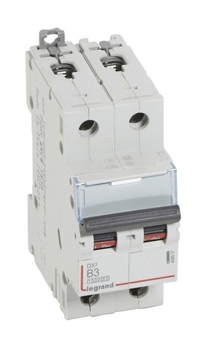 LEGRAND Автоматический выключатель, серия DX3, B3A, 16kA, 2-полюсный