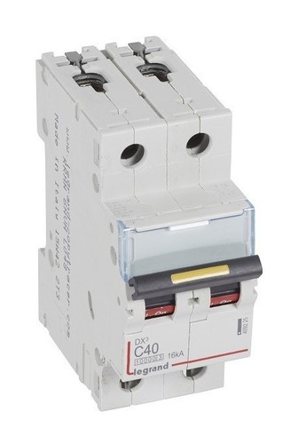 LEGRAND Автоматический выключатель, серия DX3, C0.5A, 16kA, 2-полюсный