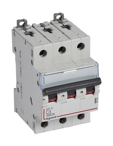 LEGRAND Автоматический выключатель, серия DX3-E, C3A, 6кА, 3-полюсный