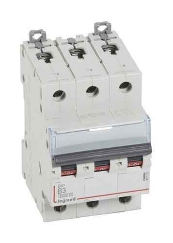 LEGRAND Автоматический выключатель, серия DX3, B3A, 10кА, 3-полюсный