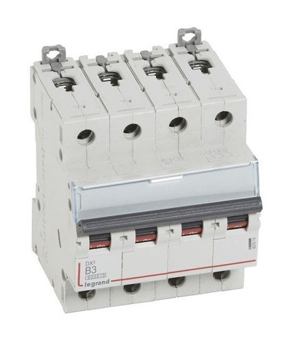 LEGRAND Автоматический выключатель, серия DX3, B3A, 10кА, 4-полюсный