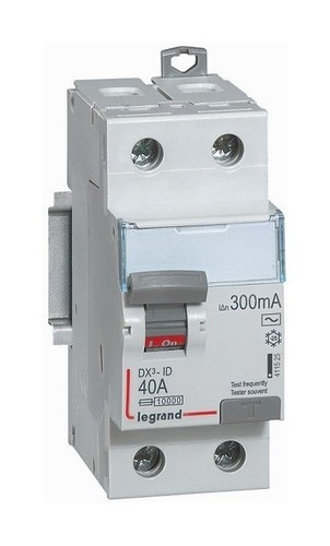 LEGRAND Дифференциальный выключатель, серия DX3, 40A, 300mA, 2-полюсный, тип АС