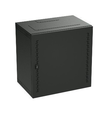 DKC / ДКС Шкаф телекоммуникационный IT навесной, 9 U (500х600х400) дверь метал, цвет черный RAL9005