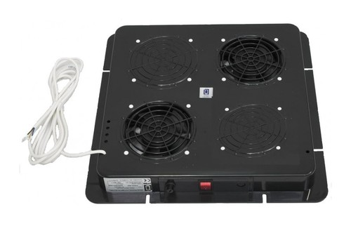ZPAS Модуль вентиляторный, потолочный, 380 x 380 мм, 2 вентилятора, номинальная мощность 44 Вт, пластиковый, цвет черный (RAL 9005) (PWD-2W)