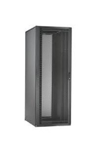 PANDUIT Шкаф напольный Net-Access™ N-Type, 45U, 2134x800x1067мм (ВхШхГ), с перфорированной передней дверью, открывающейся в обе стороны, с двумя боковыми панелями, с направляющими под закладные гайки, цвет черный (аналог CN1CN)