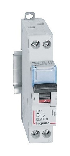 LEGRAND Автоматический выключатель, серия DX3, B13А, 10кА, 1-полюсный + нейтраль