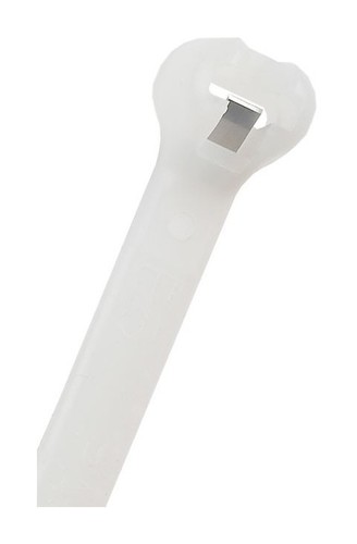 PANDUIT Кабельная стяжка Dome-Top® с металлическим зубом Barb Ty, 201 х 2.4 мм, нейлон 6.6, цвет натуральный (100 шт.)