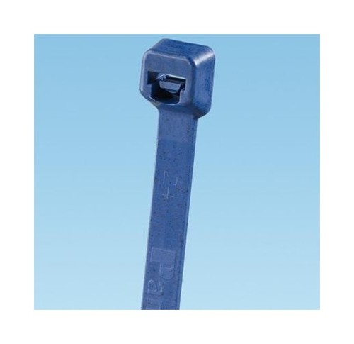 PANDUIT Неоткрывающаяся кабельная стяжка Pan-Ty® 7.6x282 мм (ШхД), широкая, металлосодержащий полипропилен, диаметр кабельного жгута 6.4-76 мм, цвет темно-синий (50 шт.)