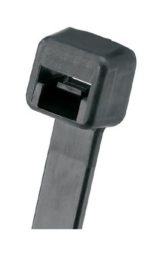 PANDUIT Неоткрывающаяся кабельная стяжка Pan-Ty® 7.6x368 мм (ШхД), широкая, погодоустойчивый полипропилен, диаметр кабельного жгута 4.8-102 мм, цвет черный (250 шт.)