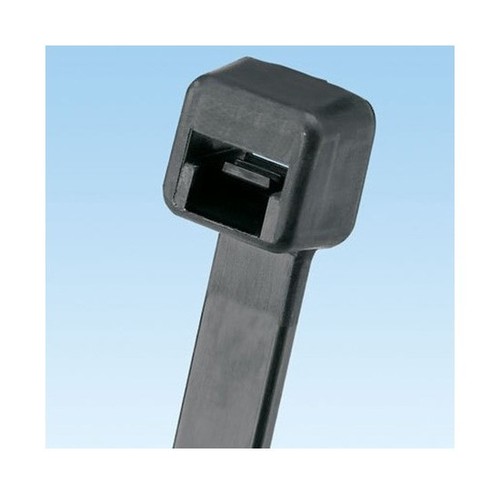PANDUIT Неоткрывающаяся кабельная стяжка Pan-Ty® 7.6x368 мм (ШхД), широкая, погодоустойчивый нейлон 6.6, диаметр кабельного жгута 4.8-102 мм, цвет черный (50 шт.)