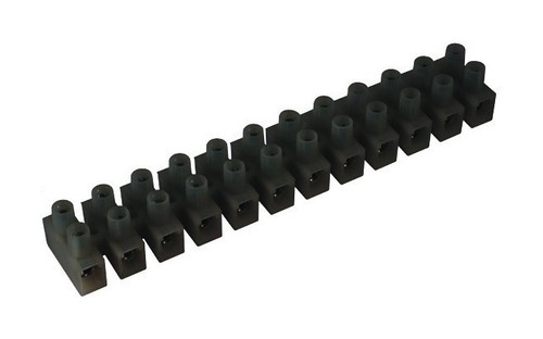 DKC / ДКС Клеммные колодки из полипропилена, цвет черный, 12 полюсов, до 85°С, 450В, 24A, для сечения провода 4,0 мм2