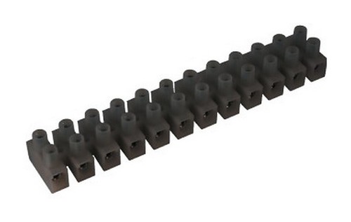DKC / ДКС Клеммные колодки из полипропилена, цвет черный, 12 полюсов, до 85°C, 450В, 101A, для сечения провода 25,0 мм2