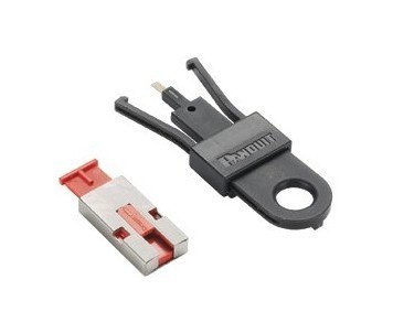 PANDUIT Блокирующее устройство для разъема USB,в комплект входят 5 блоков (цвет красный) и 1 ключ