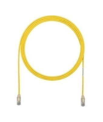 PANDUIT Патч-корд малого диаметра (4,7мм) с модульными разъёмами RJ-45 Pan-Plug™ на обоих концах, 28 AWG, UTP, Cat.6A, LSZH, 3 м, желтый