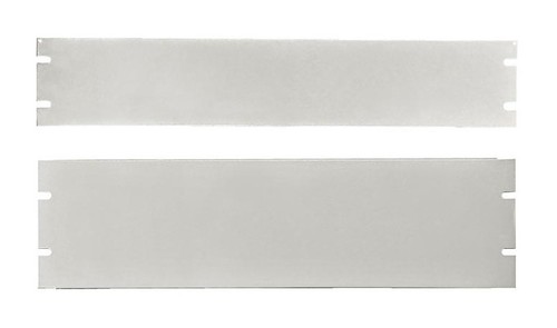 ZPAS Фальш-панель на 2U, алюминиевая с порошковым покрытием, цвет серый (RAL 7035) (SZB-00-00-32/2)