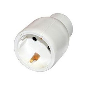 LEGRAND 50189 Розетка 2К+З пластиковая, прямой ввод, 16А, макс. сечение кабеля 3х2,5мм, белая