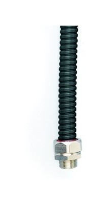 DKC / ДКС Металлорукав в герметичной полиуретановой оболочке, номинальный ф10мм, внутренний ф10мм, (цена за 1 м, упаковка 50 м), цвет черный