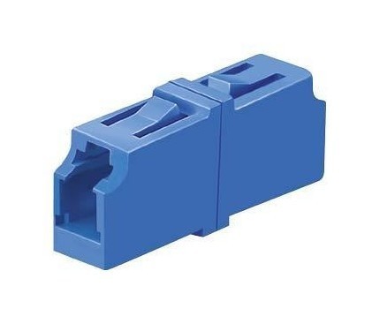 PANDUIT Оптический проходной адаптер LC, SM, simplex, корпус пластиковый, RoHS, центратор из диоксидциркониевой керамики, цвет синий