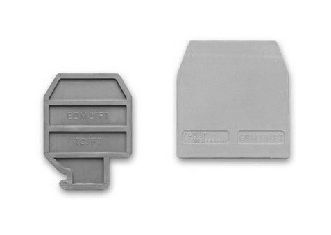 DKC / ДКС Торцевой изолятор для зажимов типа HCD.1/PT/GR. Серый