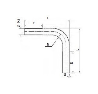 DKC / ДКС Поворот труба-труба 90°, номинальный ф50мм, IP67, толщина стенки 1,2мм, оцинкованная сталь