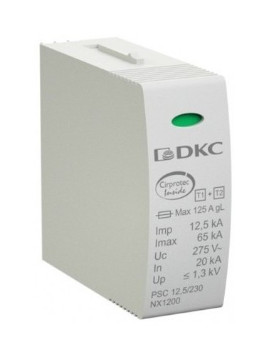 DKC / ДКС Сменный модуль к УЗИП, класс I+II, L-N, 12,5кА (10/350)