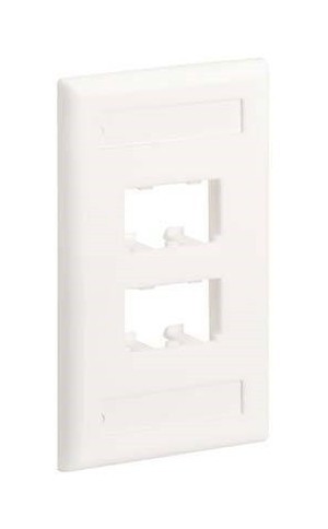PANDUIT Лицевая панель верткальная для 4-х модулей Mini-Com®, 114.3 х 69.8 х 17.4 мм ((ВхШхГ), цвет белый (замена CFPL4WH)