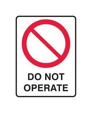 BRADY Магнитные знаки, легенда "DO NOT OPERATE", 105*148 мм, 5 шт"