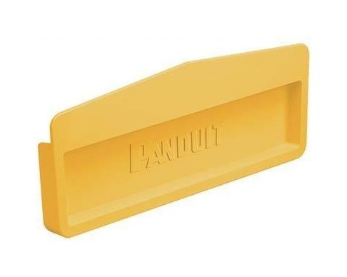 PANDUIT Заглушка торцевая для распределительного лотка FiberRunner 12" x 4" (300 мм x 100 мм), желтая