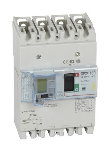 LEGRAND Автоматический выключатель с термомагнитным расцепителем и дифференциальной защитой, серия DPX3 160, 160A, 16kA, 4-полюсный