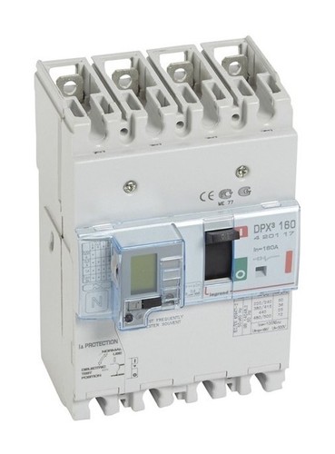 LEGRAND Автоматический выключатель с термомагнитным расцепителем и дифференциальной защитой, серия DPX3 160, 160A, 36kA, 4-полюсный