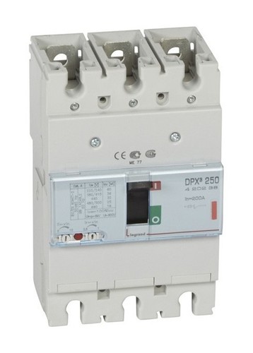 LEGRAND Автоматический выключатель с термомагнитным расцепителем, серия DPX3, 200A, 36kA, 3-полюсный