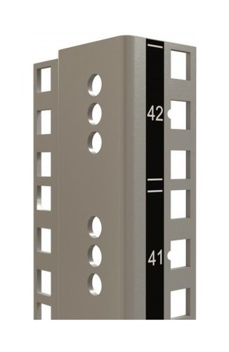 Hyperline 19'' монтажный профиль высотой 32U с маркировкой юнитов, для шкафов TTR, TTB, цвет серый RAL7035 (2 шт. в комплекте)