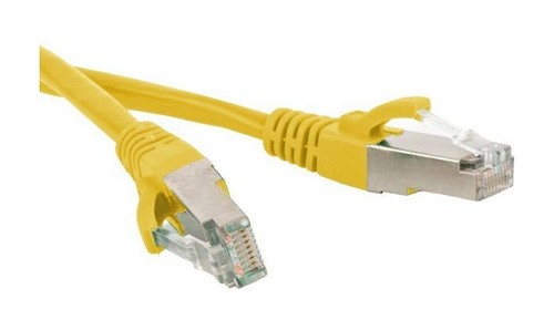 Hyperline Патч-корд SF/UTP, экранированный, Cat.5e (100% Fluke Component Tested), LSZH, 8 м, желтый