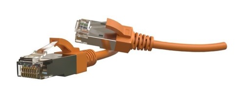 Hyperline Патч-корд S/FTP, категория 6a (100% Fluke Component Tested), 30AWG, LSZH, 1.5 м, оранжевый