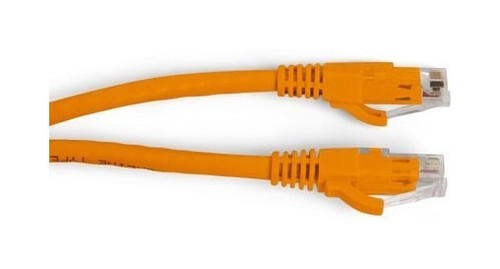 Hyperline (PC-LPM-UTP-RJ45-C6A-3F-OR) Патч-корд U/UTP, Cat.6a (100% Fluke Component Tested), 10G, PVC, 1 м, оранжевый