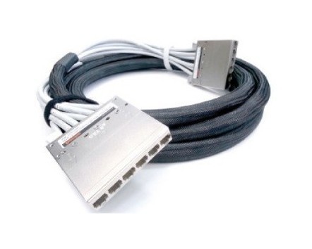 Hyperline Претерминированная медная кабельная сборка с кассетами на обоих концах, категория 6, LSZH, 10 м, цвет серый
