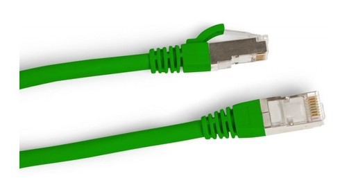 Hyperline (PC-LPM-STP-RJ45-C6-1F-GN) Патч-корд F/UTP, экранированный, Cat.6 (100% Fluke Component Tested), 0.3 м, зеленый