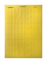 DKC / ДКС Табличка маркировочная 27х15мм, 990шт (10 листов А4), полиэстер, -40°C + 150°C, желтая