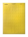 DKC / ДКС Табличка маркировочная 6х15мм, 3300шт (10 листов А4), полиэстер, -40°C + 150°C, желтая