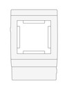 DKC / ДКС In-liner Classic PDA-45N 80 Рамка на кабель-канал TA-GN шириной 80мм, 2М, пластик, цвет белый, Mosaic 45