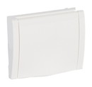 LEGRAND Лицевая панель для розетки 2К+З - с защитными шторками + крышка, белая, Galea Life
