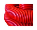 DKC / ДКС Труба двустенная гибкая гофрированная для электропроводки и кабельных линий, с протяжкой, в комплекте с соединительной муфтой, наружный ф50мм, в бухте 150м, цвет красный (цена за метр)