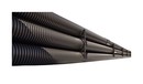 DKC / ДКС Двустенная труба ПНД гибкая для открытой прокладки д.125мм, SN8, ПВ-0,УФ, с протяжкой, в бухте 40м, цвет черный