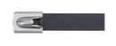 PANDUIT Стальная неразъемная кабельная стяжка PAN-STEEL™с металлическим замком, 521 x 7.9 мм, цвет черный (50 шт.)